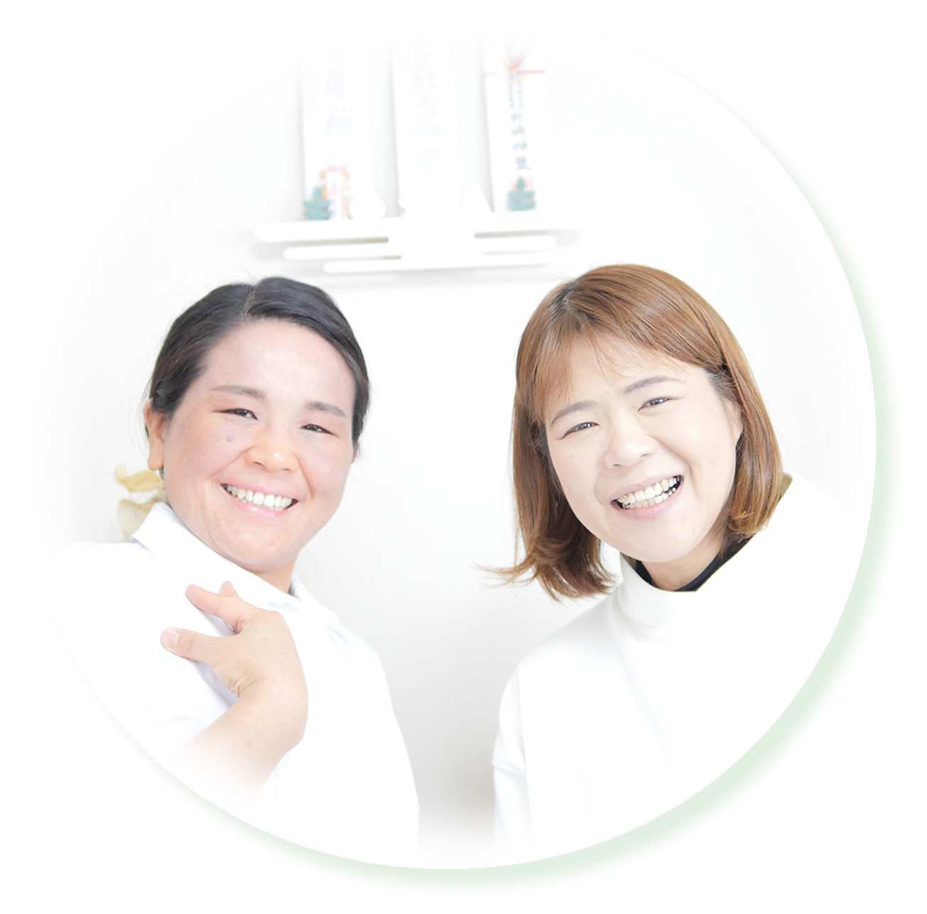 市原市潤井戸にある女性専用自律神経整体ゆるりの院長とお客様の写真